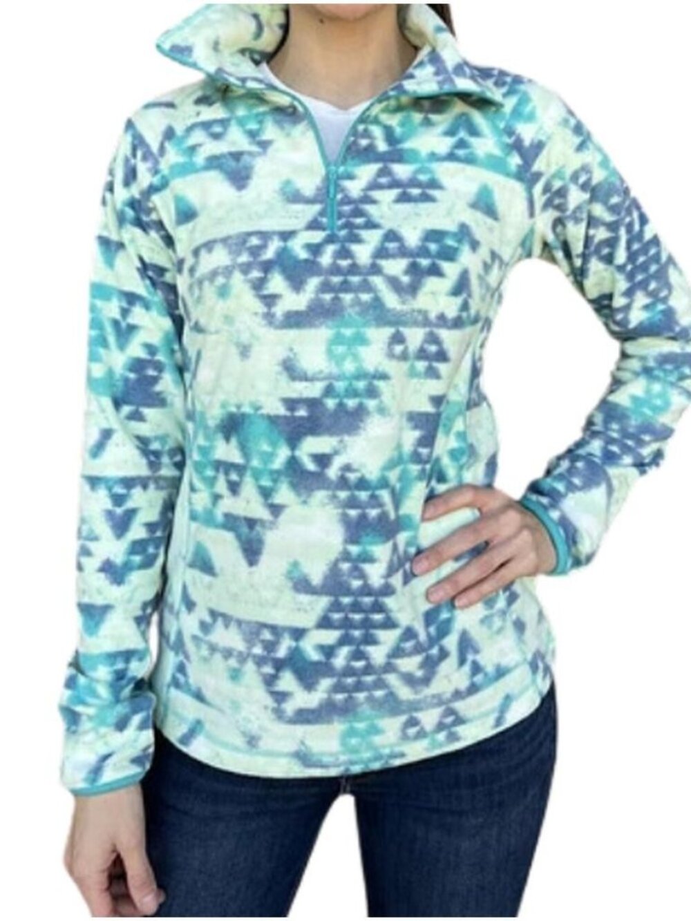 Columbia Arctic Air Fleece printed quarter-zip pullover NWT